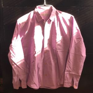 Long sleeve collard shirt double chest pocket